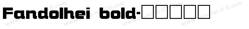 Fandolhei bold字体转换